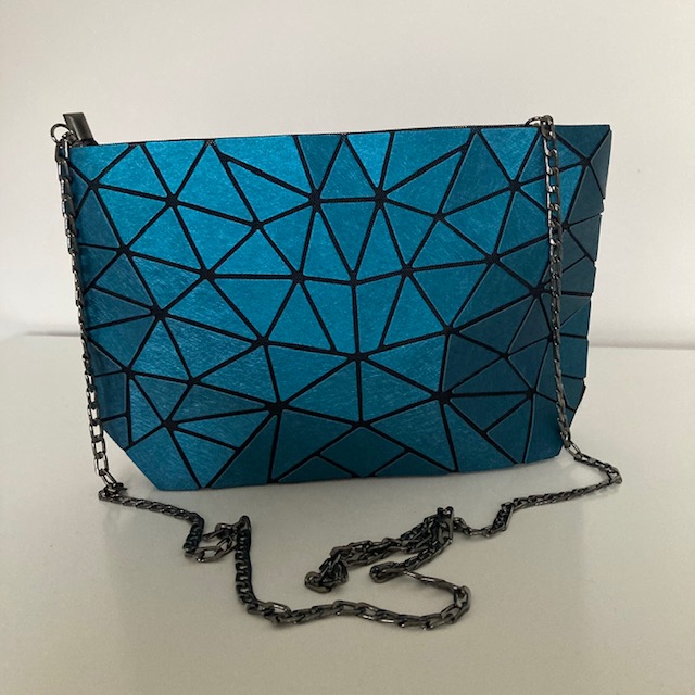 Peacock store blue bag