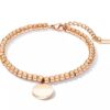 Rose gold beaded bracelet - Image 2