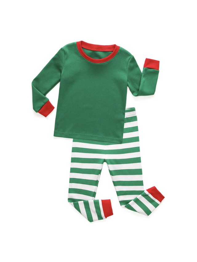 Green & White Personalised Pyjamas - Image 4