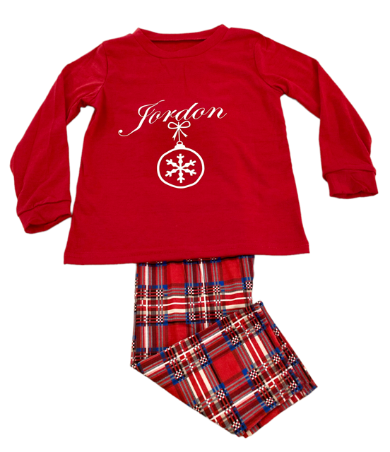 Red Tartan Blank Family Pyjamas - Image 6
