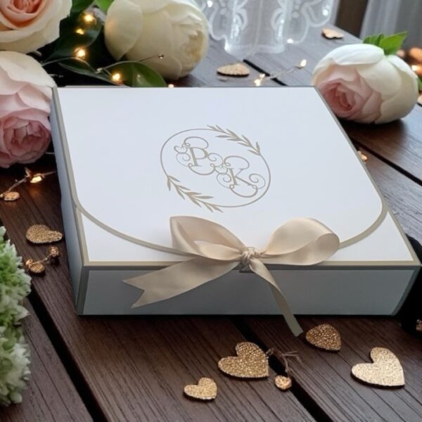 Beige Personalised Cotton Table Runner Gift Set - Image 4