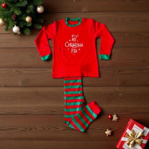 Red & Green Personalised Pyjamas