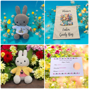 Easter Bunny Rabbit In A Personalised Goody Bag