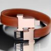 Brown - Black Premium Charger Bracelet (iOS & USB-c Connecter - Image 5