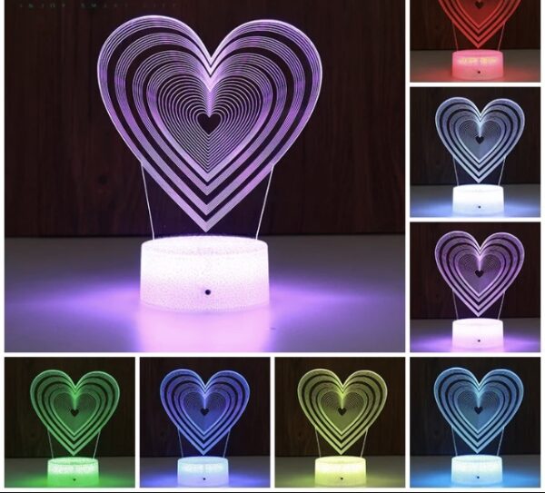 Personalised Wedding-Anniversary Day Led Lamp & Remote Control - Image 4