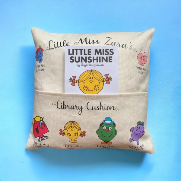 Personalised Reading Pocket Cushion