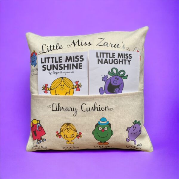 Personalised Teacup Kittens Pocket Reading Cushion - Image 3