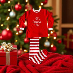 Red & White Personalised Pyjamas