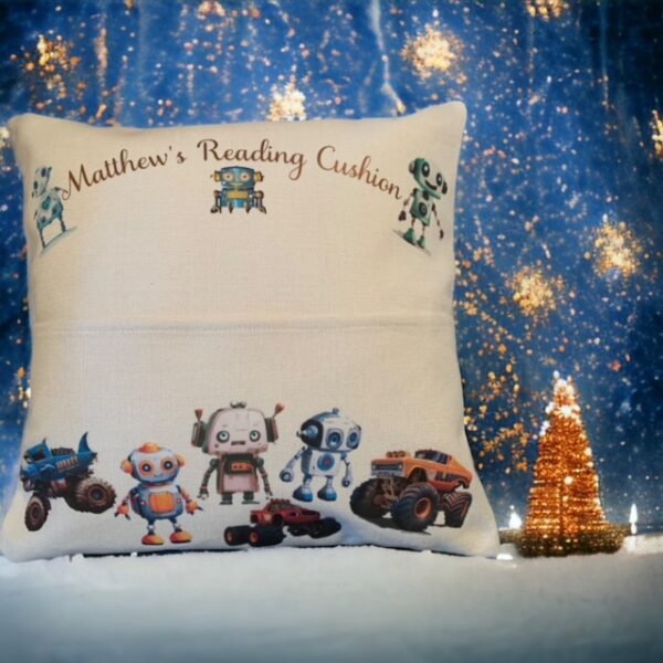 Christmas Story Time Personalised Pocket Cushion - Image 7