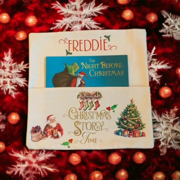 Christmas Story Time Personalised Pocket Cushion - Image 4