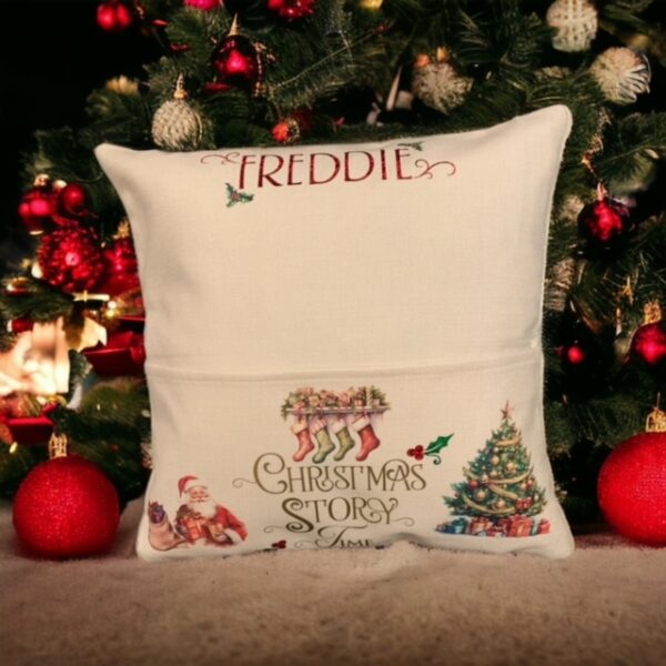 Christmas Story Time Personalised Pocket Cushion - Image 14