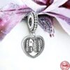 Silver & Cubic Zirconia 60 Charm