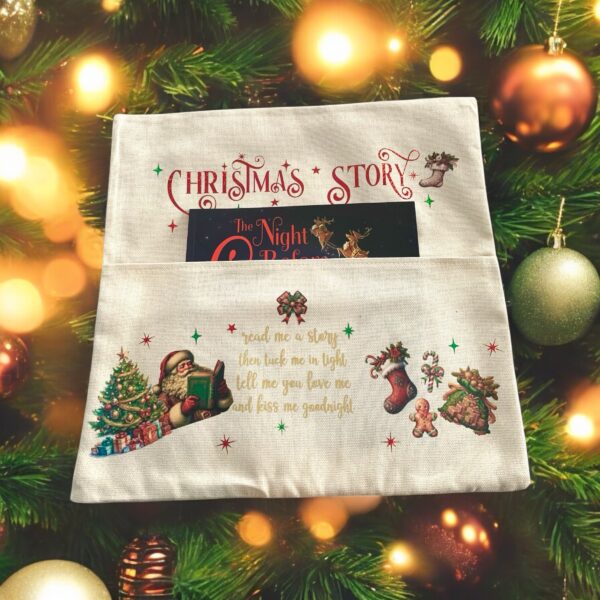 Christmas Story Time Personalised Pocket Cushion - Image 2