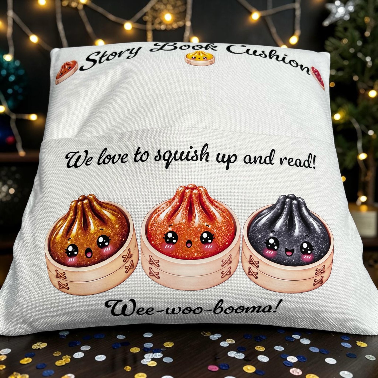 Squishy Dumpling Bedtime Story book Cushion - Image 6
