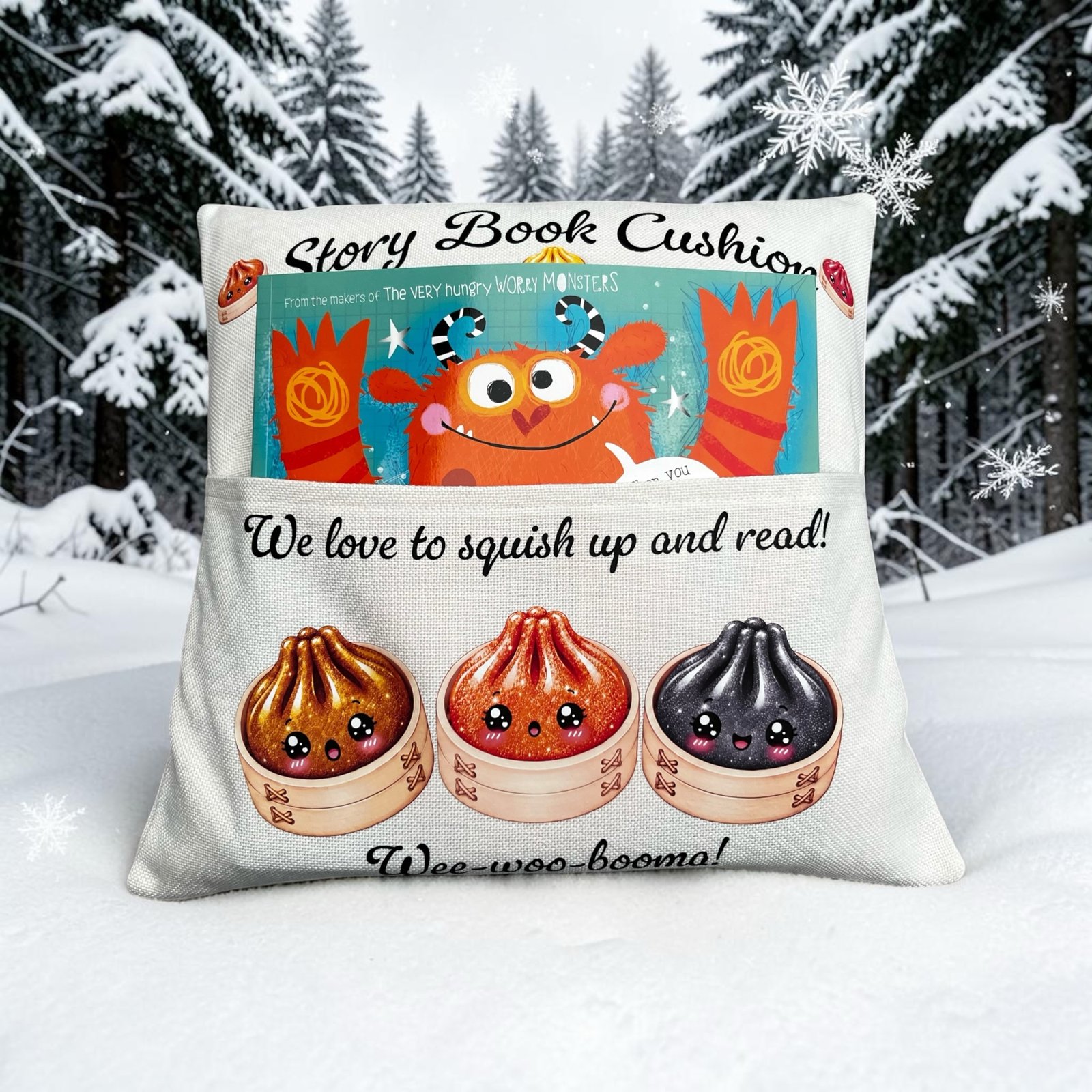 Squishy Dumpling Bedtime Story book Cushion - Image 5