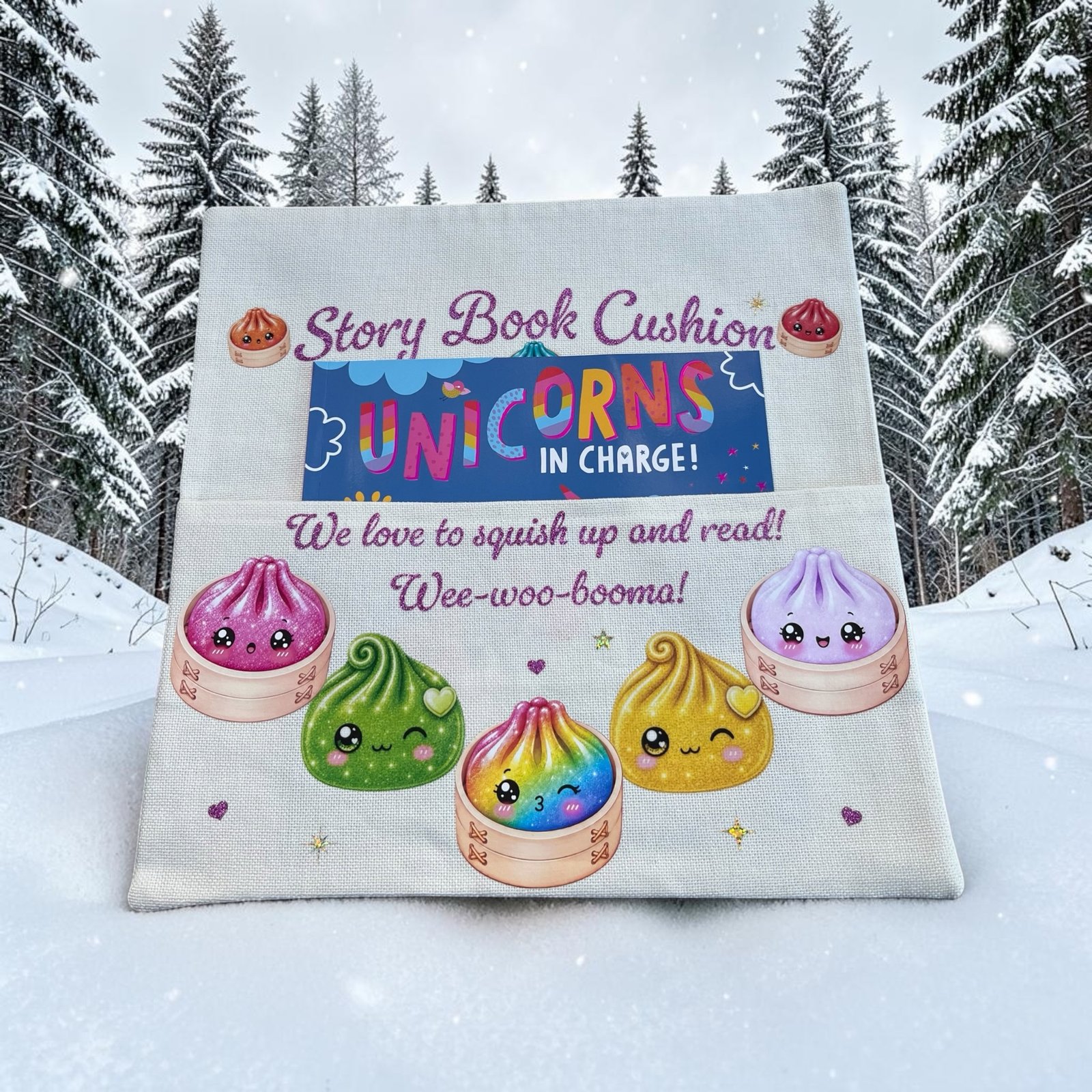 Squishy Dumpling Bedtime Story book Cushion
